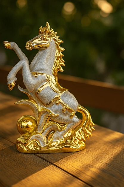 Rearing Horse Statue
