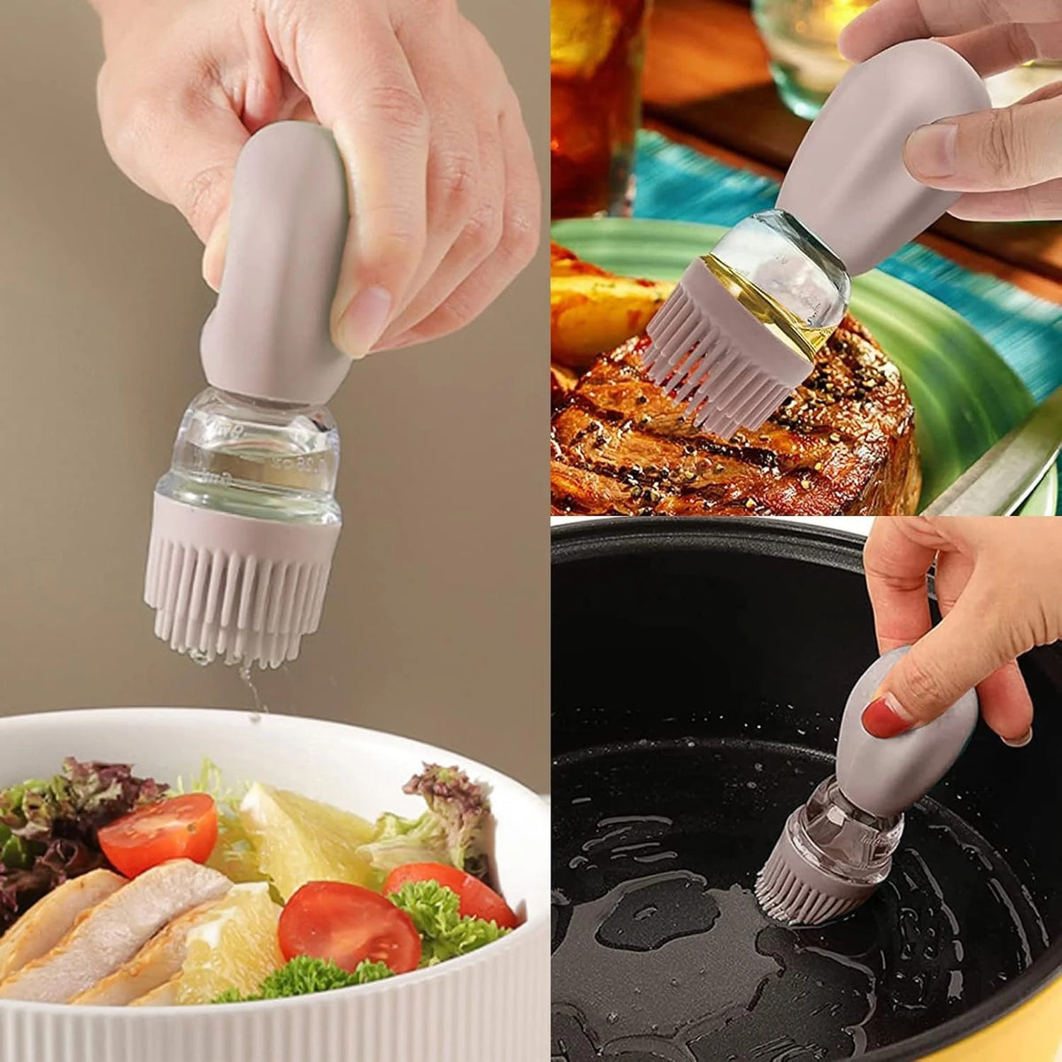 Silicone Oil Brush Bottle