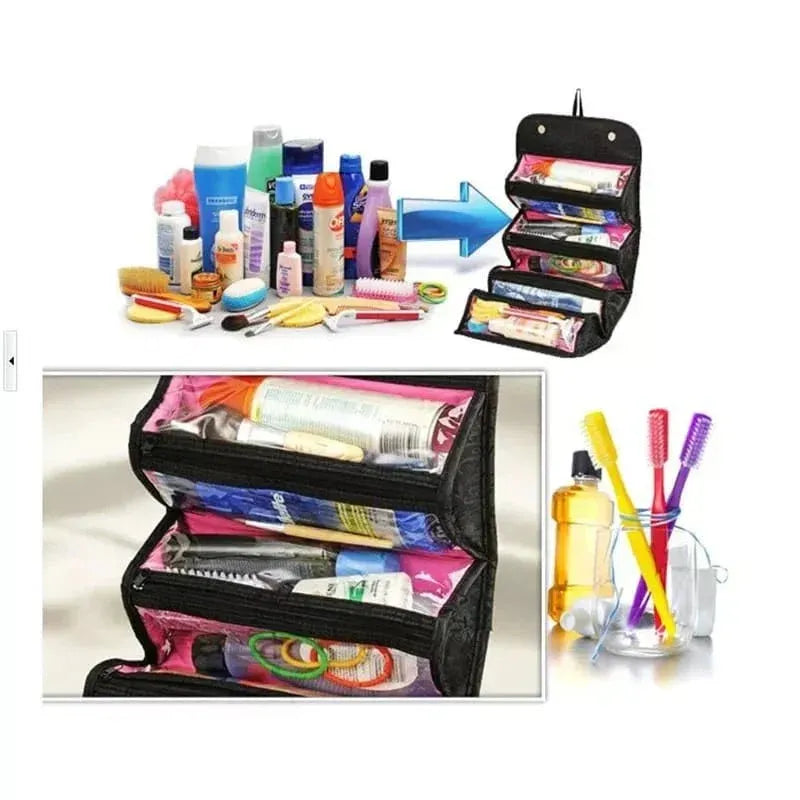 Roll-N-Go - Travel Cosmetic & Toiletry Bag